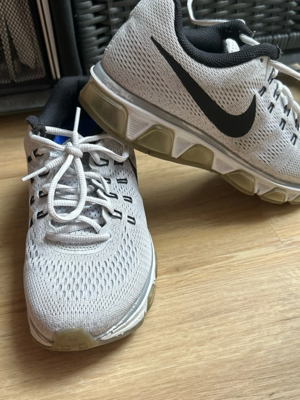 Nike Black and White Knit Training Sneakers